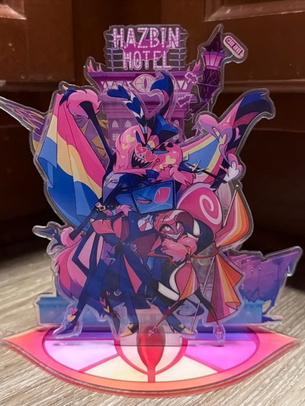 Hazbin Hotel Helluva Boss The V’s pride anime acrylic figure standee